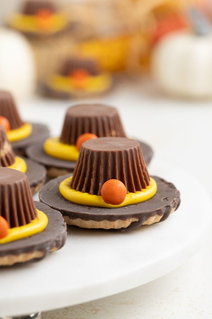 An array of mouthwatering cookies beautifully displayed on a round platter