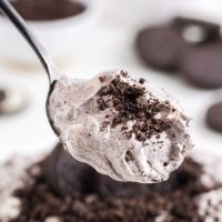 Spoonful of oreo fluff dessert