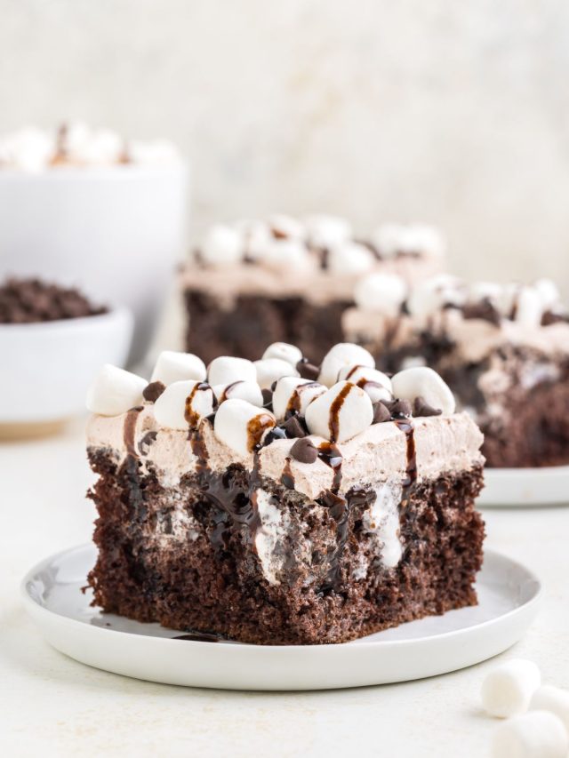 Hot Chocolate Poke Cake Story