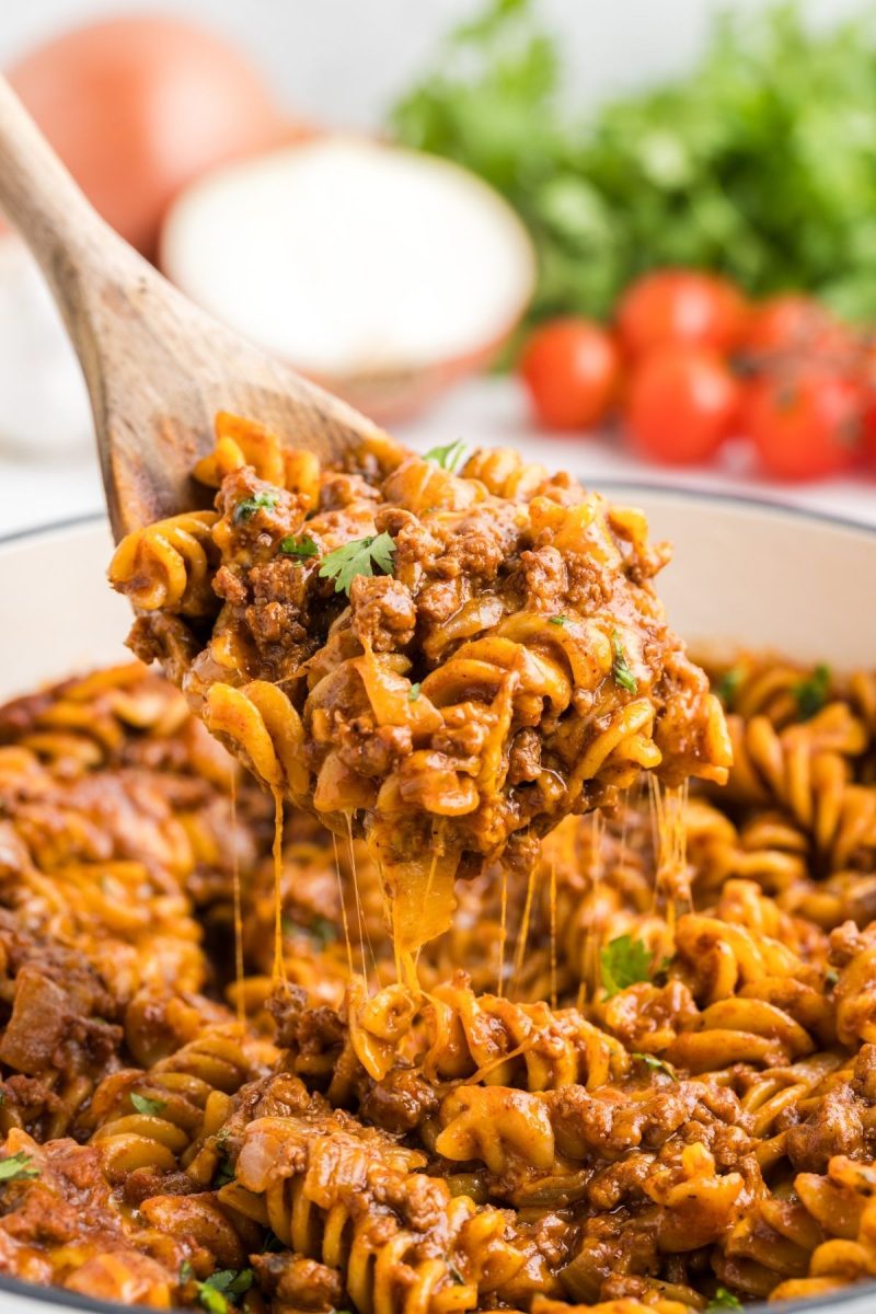 Beef Enchilada Pasta (One Pan Meal) - Semi Homemade Kitchen