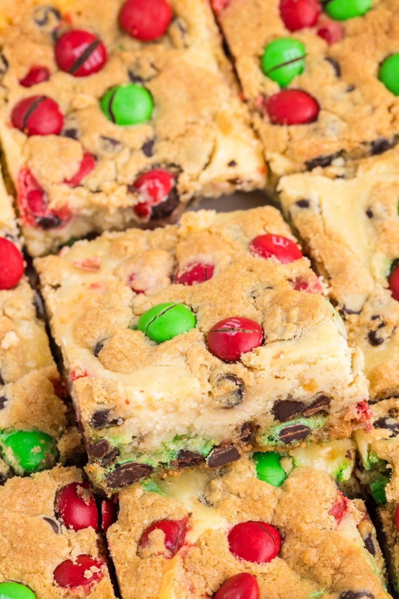 Christmas Cookie Cheesecake Bars - Semi Homemade Kitchen