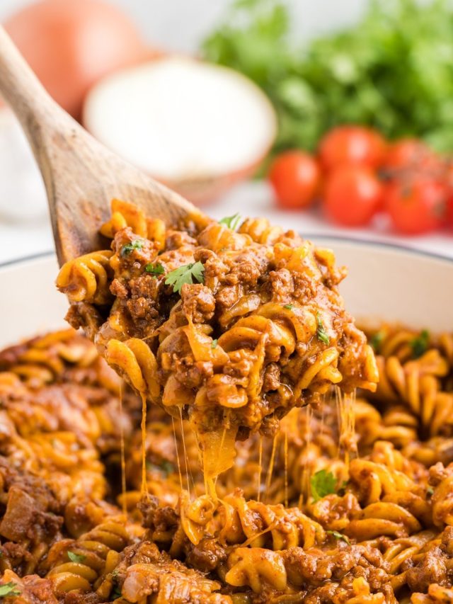 Beef Enchilada Pasta Story