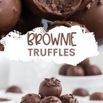 Brownie Truffles Pinterest graphic.
