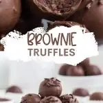 Brownie Truffles Pinterest graphic.