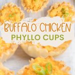 Buffalo Chicken Cups Pinterest Graphic