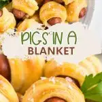 Pigs in a Blanket Pinterest Graphic.