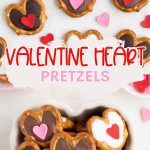 Valentine Heart Pretzels Pinterest graphic.