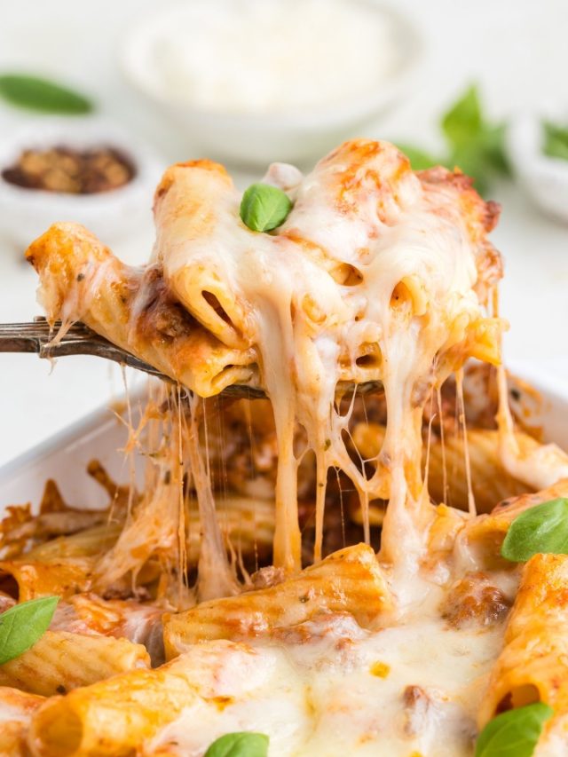 Easy Baked Rigatoni with Ground Beef Story