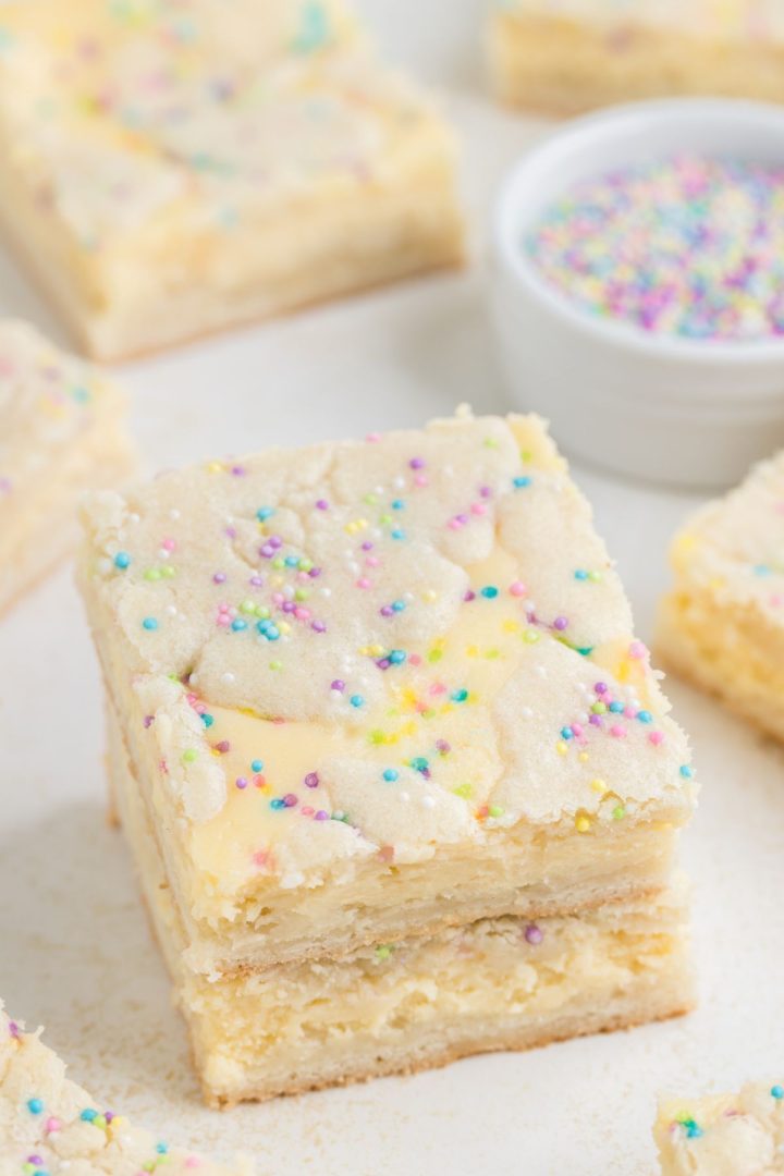 Sugar Cookie Cheesecake Bars - Semi Homemade Kitchen