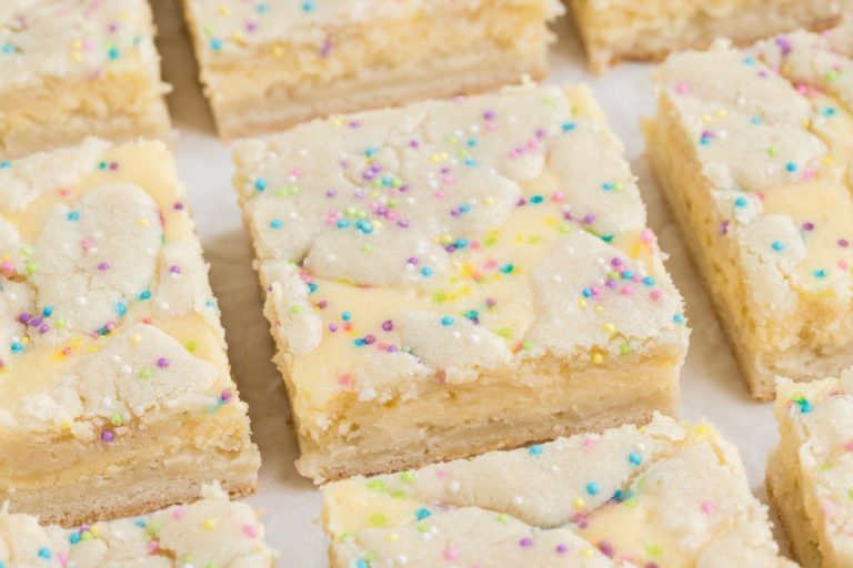 Sugar Cookie Cheesecake Bars - Semi Homemade Kitchen