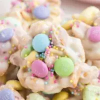 A pile of Easter peanut candy clusters.