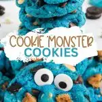Cookie Monster Cookies Pinterest graphic.