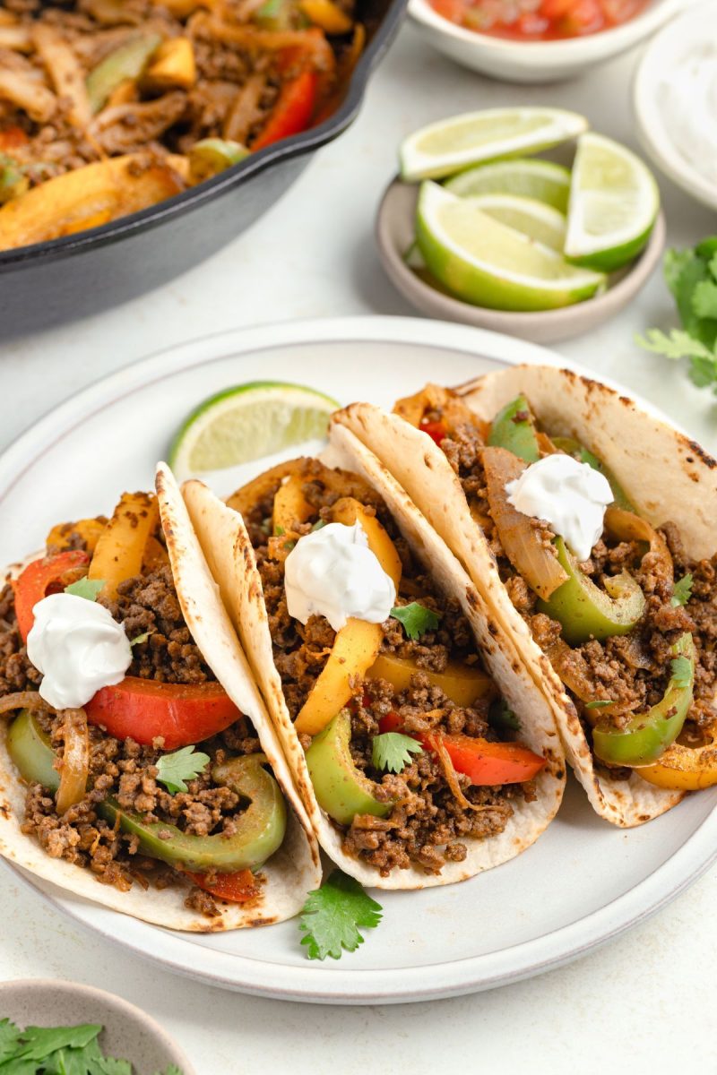 Ground Beef Fajitas - Semi Homemade Kitchen