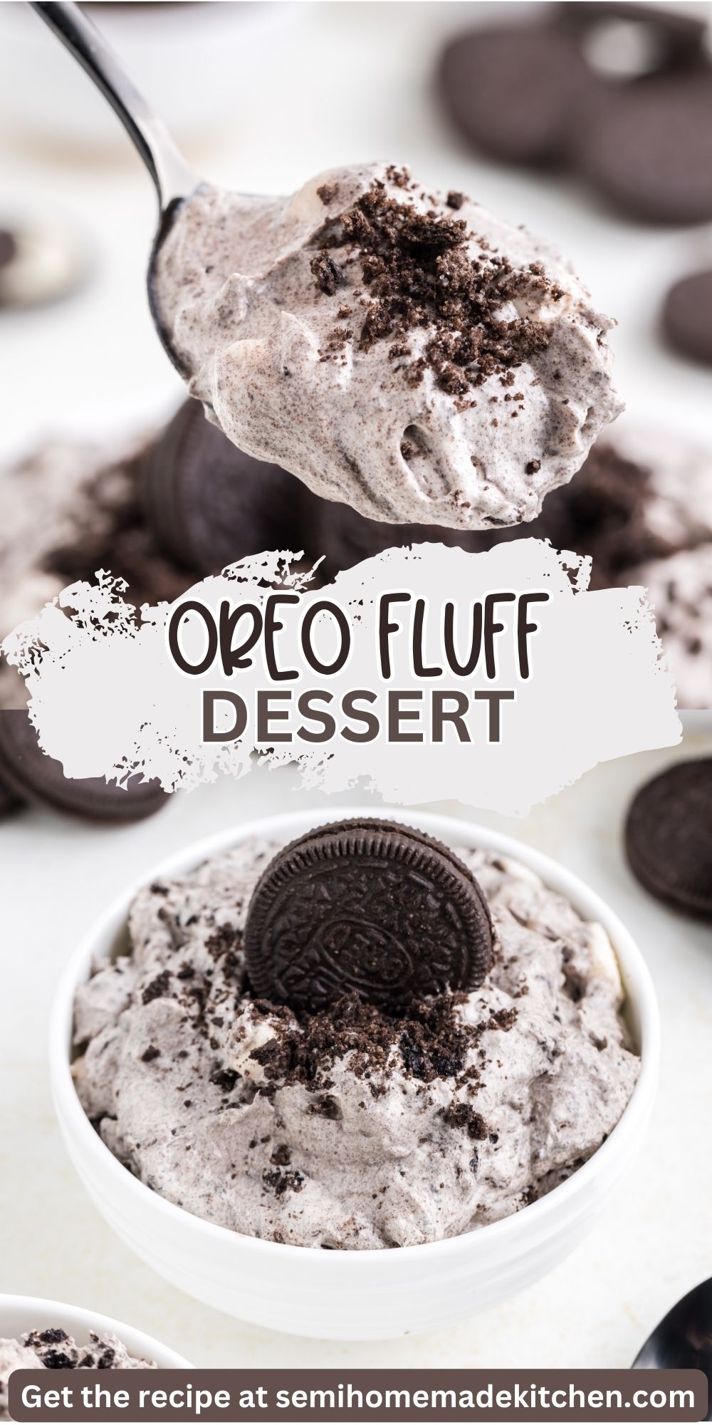 Oreo Fluff - No-Bake Dessert - Semi Homemade Kitchen