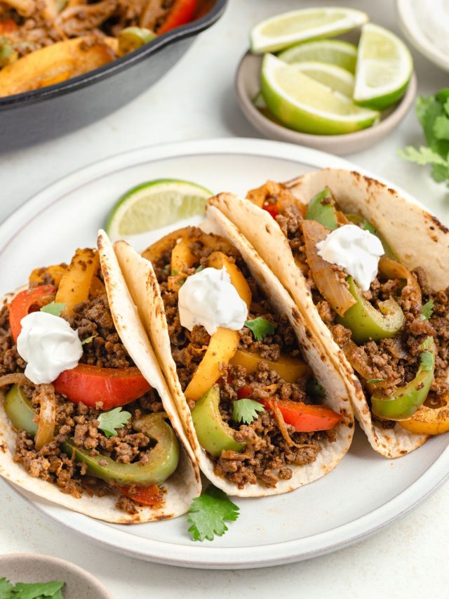 Ground Beef Fajitas Story