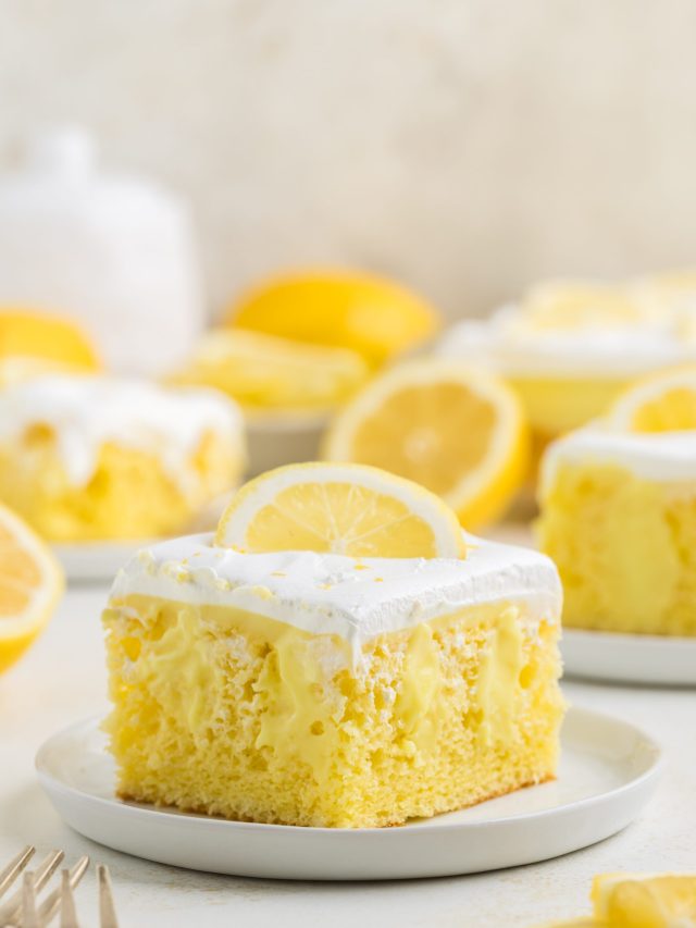 Lemon Pudding Poke Cake Story