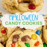 Halloween Candy Cookies Pinterest graphic.