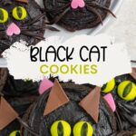 Black Cat Cookies Pinterest graphic.