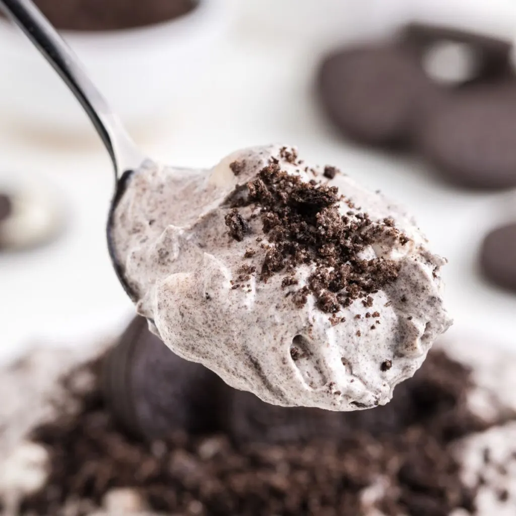 Creamy Oreo fluff with marshmallows.