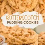 Butterscotch Pudding Cookies Pinterest graphic.