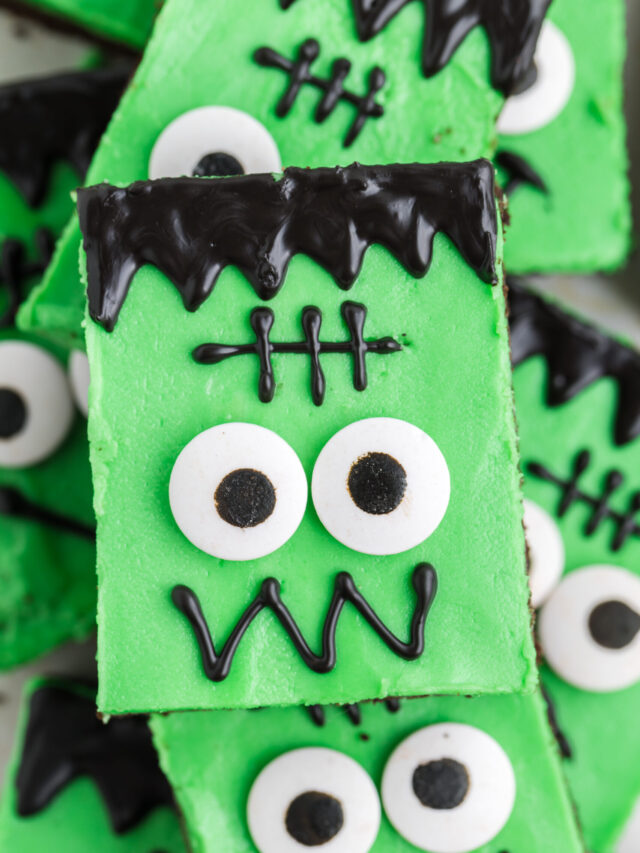 Frankenstein Cookie Bars Story