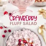 Cranberry Fluff Pinterest graphic.