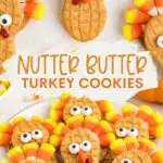 Nutter Butter Turkeys Pinterest graphic.