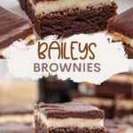 Baileys Brownies Pinterest graphic.