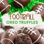 Football Oreo Truffles Pinterest graphic.