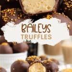 Baileys Truffles Pinterest graphic.