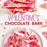 Valentine's Day Bark Pinterest graphic.