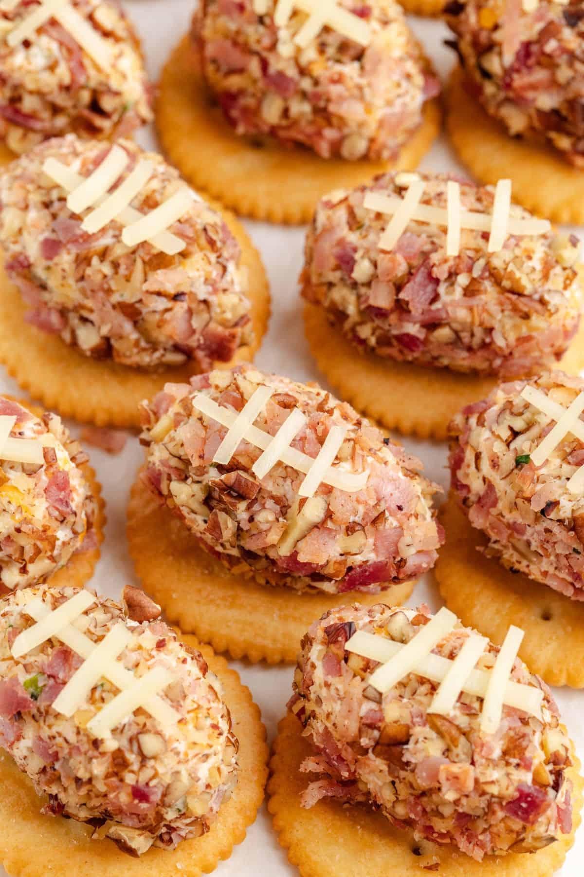 Mini Football Cheese Balls