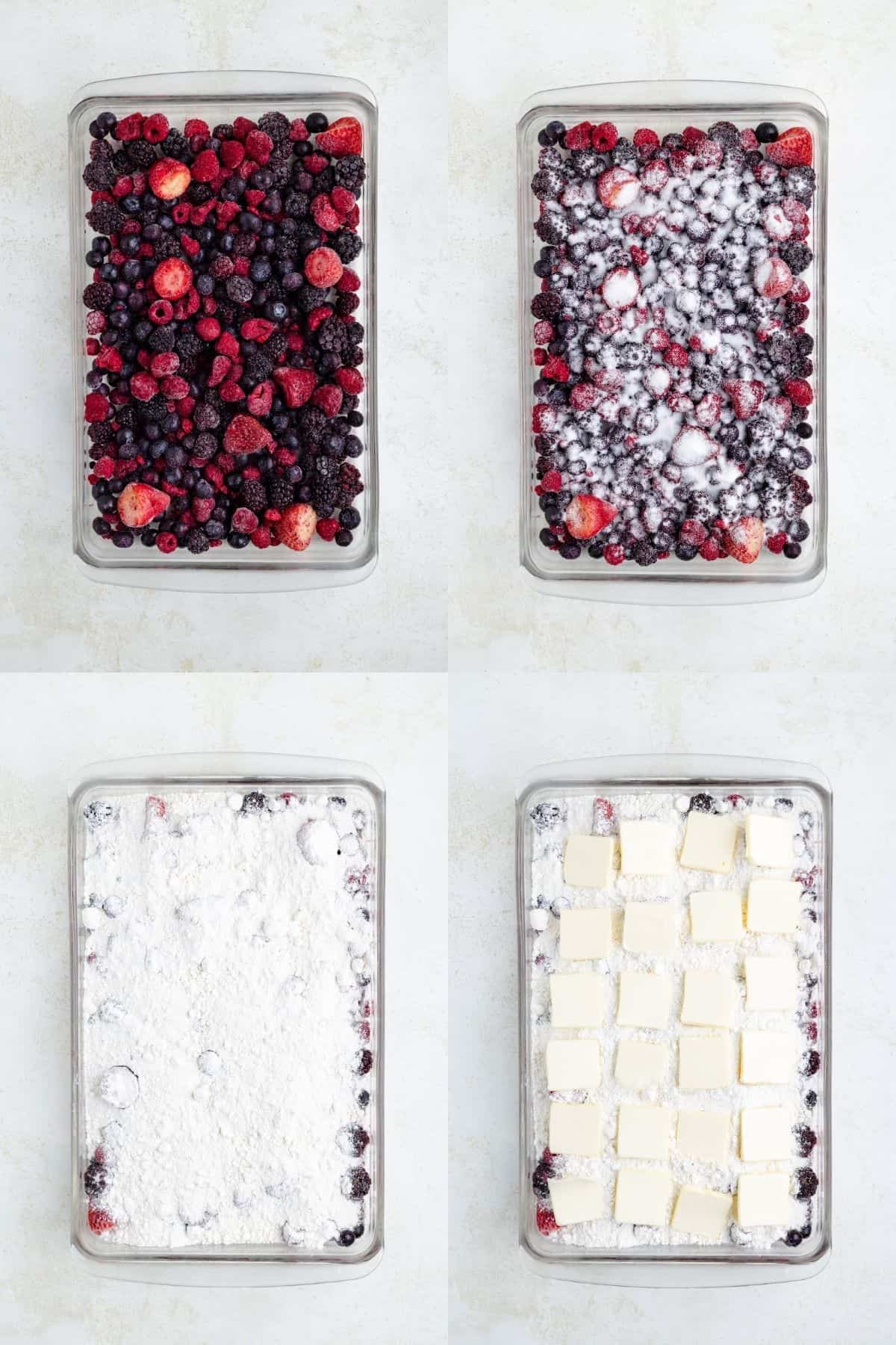 Mixed Berry Dump Cake with Frozen Berries - Semi Homemade Kitchen